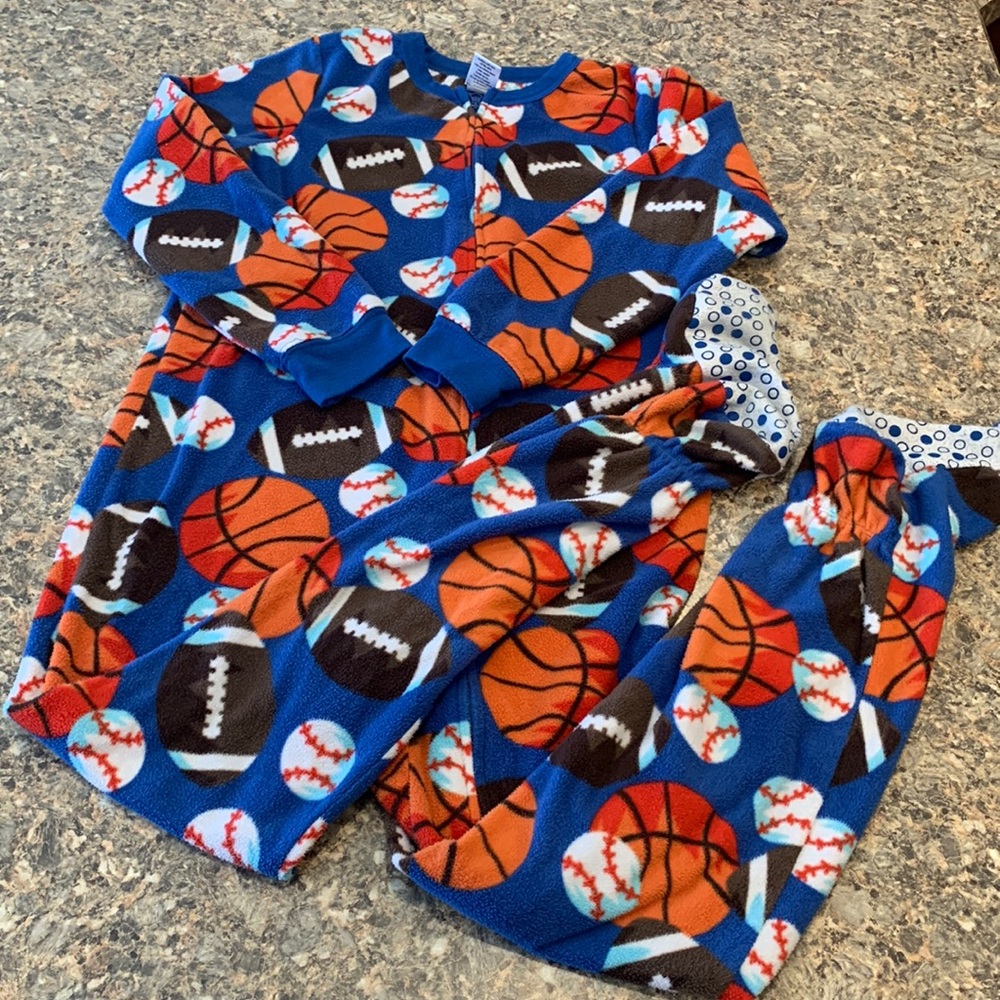 🌺 Kids Jumping Bean full zip pajamas